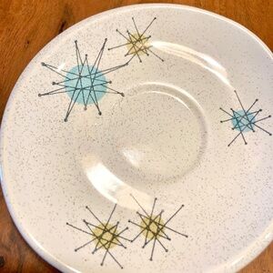 Franciscan Starburst Atomic Saucer Plate